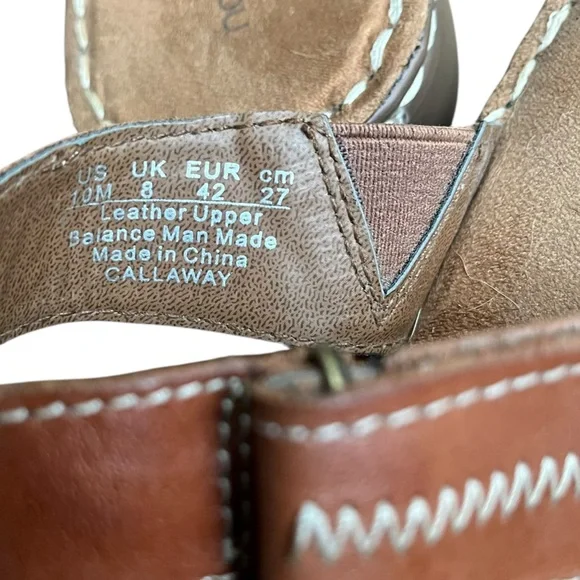 Natural natural soul woman’s size 10 Tan Leather Sandals - Picture 2 of 7